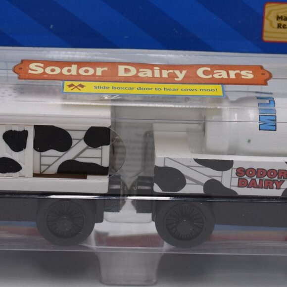 Sodor Dairy Cow Car Milk Barrel Thomas & Friends Wooden Railway Learning Curve - Picture 6 of 14